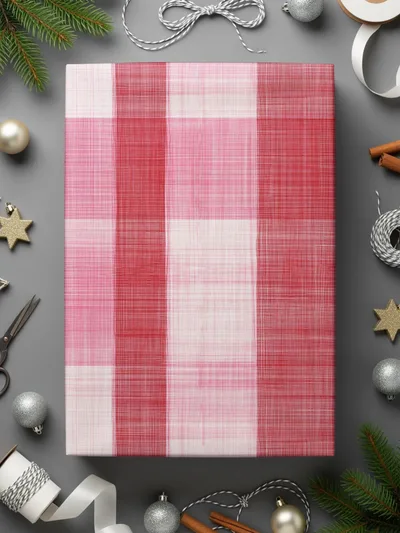 Pink Plaid Digital Paper, Gingham Texture, Red Fabric Pattern, Tartan Background, Scrapbook Paper, Digital Download, Seamless Tile - Moore and Mountain