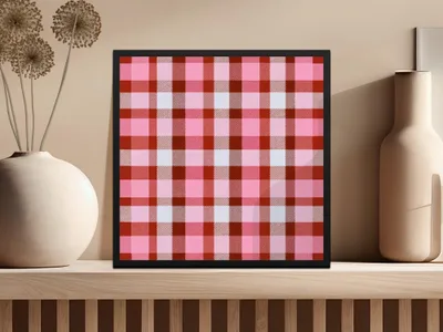 Pink Plaid Digital Paper, Seamless Check Pattern, Tartan Background, Digital Download, Scrapbook Paper, Fabric Design, 12x12 JPEG - Moore and Mountain