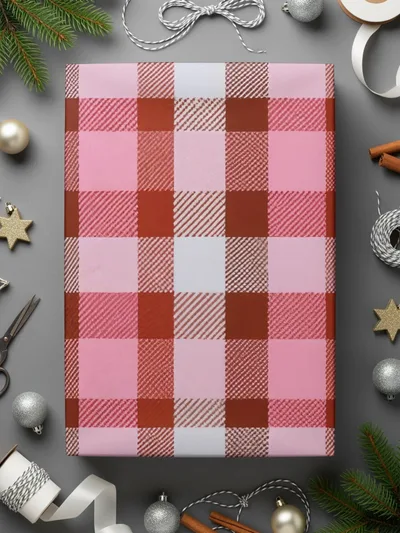 Pink Plaid Digital Paper, Seamless Check Pattern, Tartan Background, Digital Download, Scrapbook Paper, Fabric Design, 12x12 JPEG - Moore and Mountain
