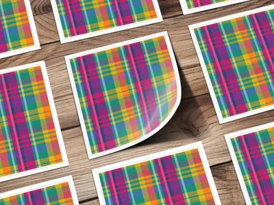 Plaid Digital Paper, Colorful Tartan, Seamless Pattern, Scrapbook Paper, Fabric Design, Digital Download, Commercial Use - Moore and Mountain