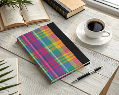 Plaid Digital Paper, Colorful Tartan, Seamless Pattern, Scrapbook Paper, Fabric Design, Digital Download, Commercial Use - Moore and Mountain