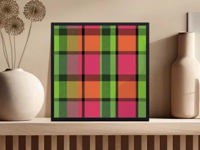 Plaid Digital Paper, Seamless Pattern, Colorful Tartan Texture, Scrapbook Paper, Digital Background, Fabric Design, Digital Product - Moore and Mountain
