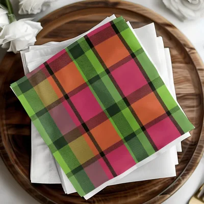 Plaid Digital Paper, Seamless Pattern, Colorful Tartan Texture, Scrapbook Paper, Digital Background, Fabric Design, Digital Product - Moore and Mountain