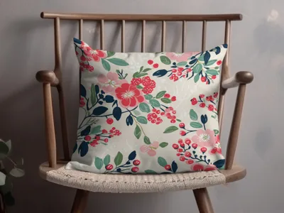 Vibrant Floral Decorative Cushion for Modern Home Decor