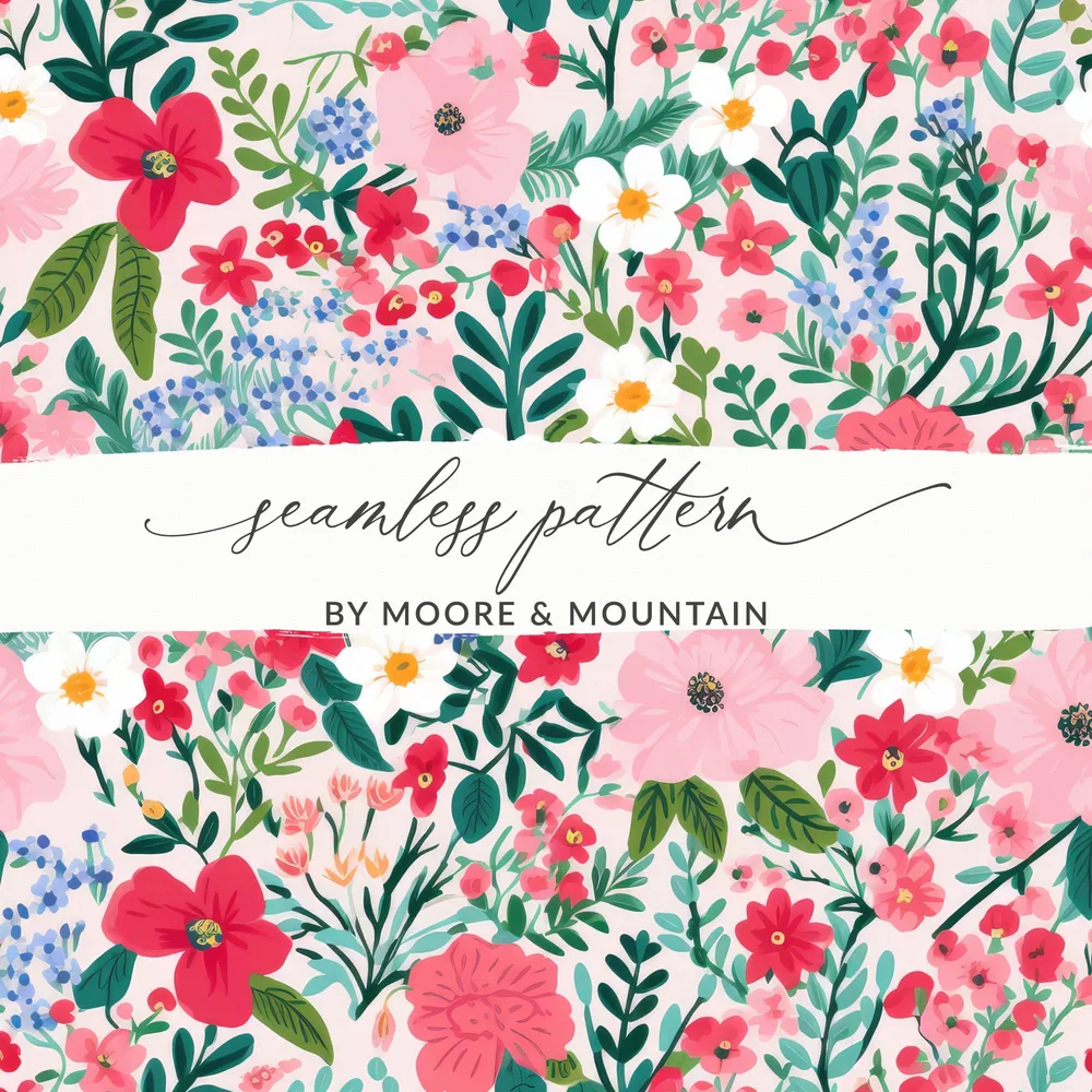 Seamless Floral Design by Moore & Mountain Pattern