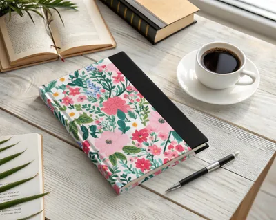Vibrant Floral Design Hardcover Journal for Writing