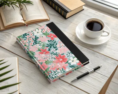 Floral Hardcover Journal Perfect for Writing and Notes