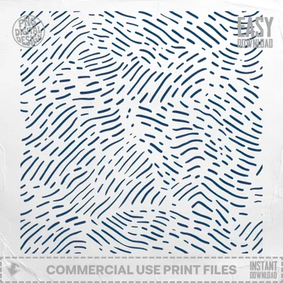 Abstract pattern of navy blue curved lines on white background.