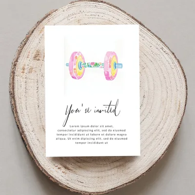 Preppy Painterly Dumbbell SVG, Hand Painted Floral Gym PNG Clipart, Watercolor Fitness Graphic, Vibrant Pastel Workout Art, Digital Download