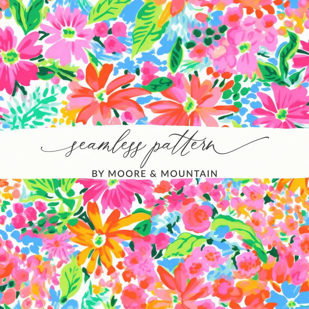 Seamless Floral Pattern by Moore and Mountain Product