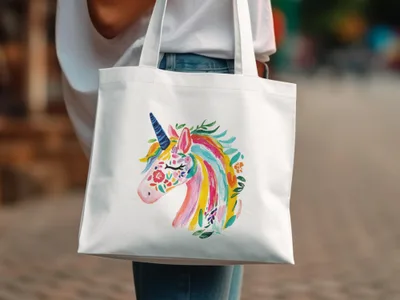 Preppy Unicorn Clipart, Rainbow Aesthetic Art, Kawaii Animal PNG, Colorful Sticker Design, Cricut SVG Download, Trendy Girly Graphic SVG