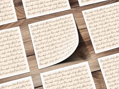 Inspirational Calligraphy Charm Deceptive Beauty Print