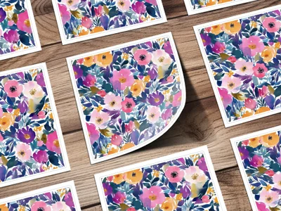 Vibrant Floral Patterned Design for Stylish Product