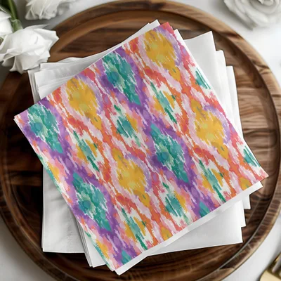 Vibrant Colorful Abstract Design on Paper Product