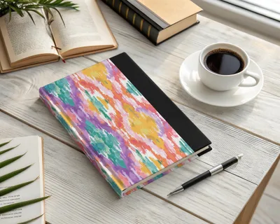 Colorful Abstract Design Hardcover Notebook Product