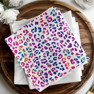 Rainbow Leopard Print Digital Paper, Seamless Animal Print Pattern, Bright Colorful Background, Digital Fabric Design Download - Moore and Mountain