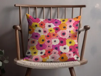 Colorful Floral Cushion for Home Decor and Comfort