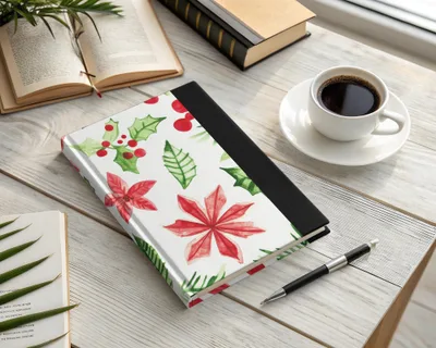 Red and Green Christmas Watercolor Seamless Pattern Digital - Moore and Mountain