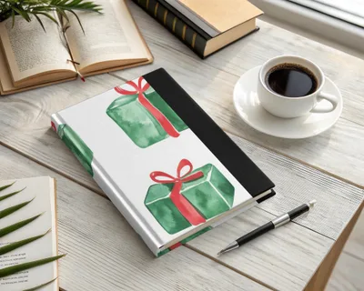 Red and Green Presents Seamless Pattern Christmas Watercolor - Moore and Mountain