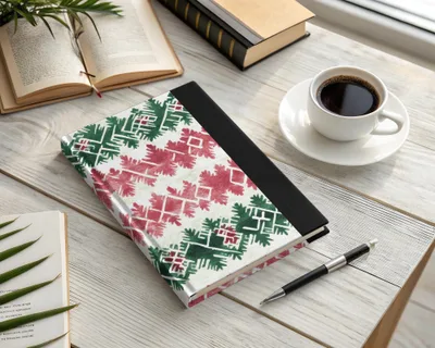 Red and Green Seamless Pattern Christmas Watercolor Digital - Moore and Mountain