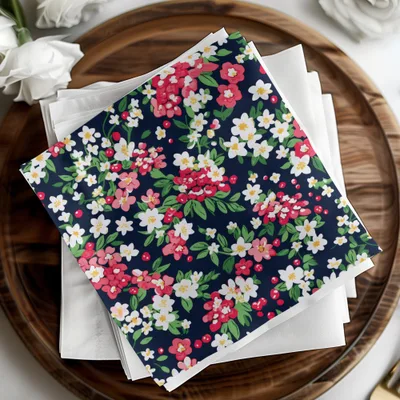 Vibrant Floral Design on Dark Background product