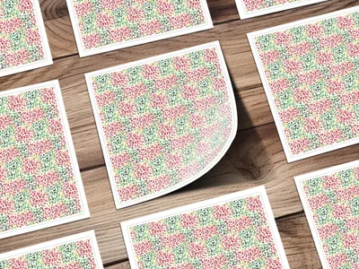 Red Green Leopard Spots Seamless Surface Pattern Design Digital Christmas Animal Print - Moore and Mountain