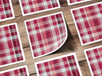 Red Plaid Digital Paper, Checkered Pattern, Buffalo Plaid Background, Scrapbook Paper, Fabric Print, Tartan Digital Paper, Seamless - Moore and Mountain