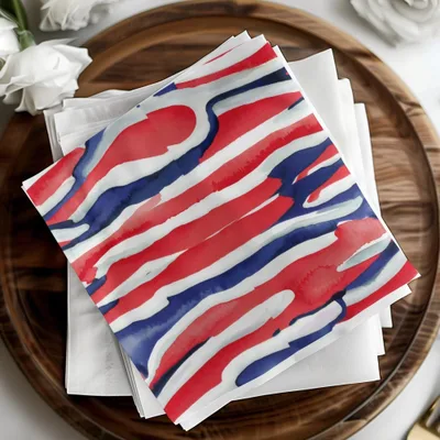 Red White Blue Digital Paper, Patriotic Seamless Pattern, Watercolor Abstract Fabric Design, 4th July Background, Scrapbook Digital - Moore and Mountain