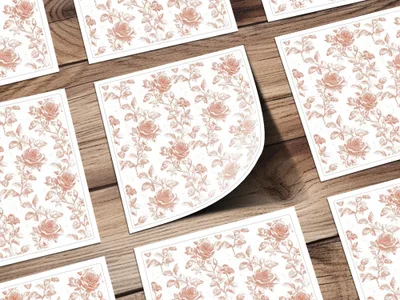Rose Digital Seamless Pattern, Floral Pattern, Beige Flower Pattern, 12x12 JPEG, Digital Paper, Printable Fabric, Digital Download - Moore and Mountain