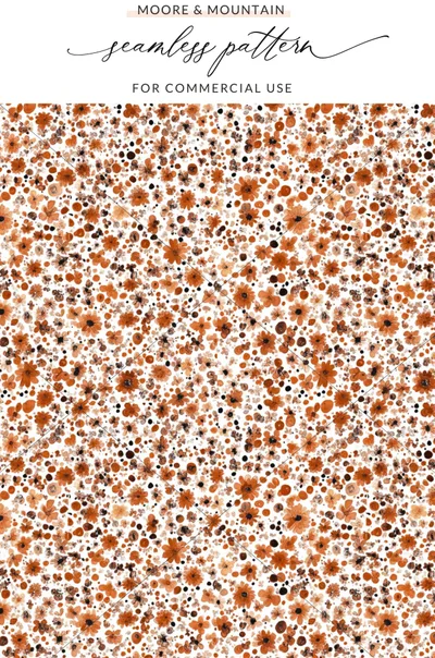 Moore & Mountain Seamless Pattern for Commercial Use