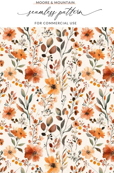 Moore and Mountain Seamless Pattern For Commercial Use