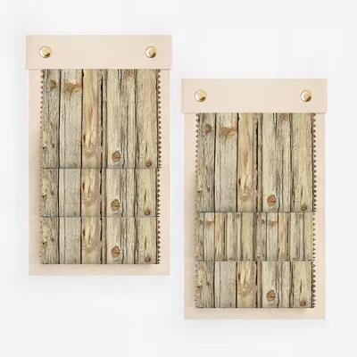 Rustic Wooden Plank Design Window Curtain Blinds Product
