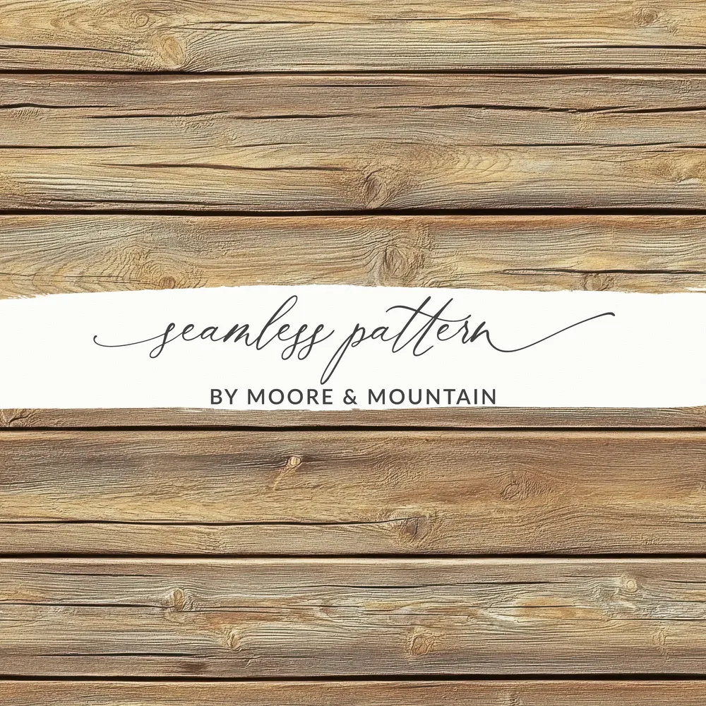 Moore and Mountain Seamless Pattern Wood Design Product