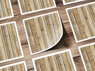 Rustic Wooden Pattern Decorative Stickers Product