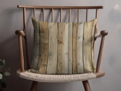 Rustic Wood Pattern Decorative Cushion Pillow Product