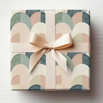 Elegant Pastel Rainbow Patterned Gift Wrap