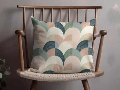 Chic Modern Arch Pattern Decorative Throw Pillow