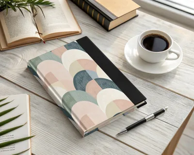 Modern Abstract Pattern Hardcover Journal Notebook