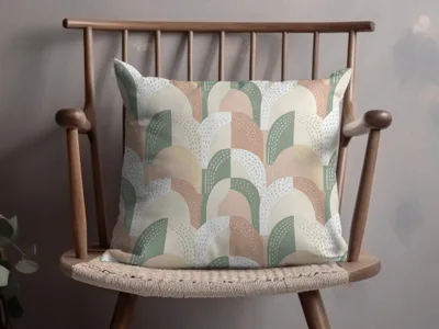 Colorful Geometric Pattern Throw Pillow Home Decor Product