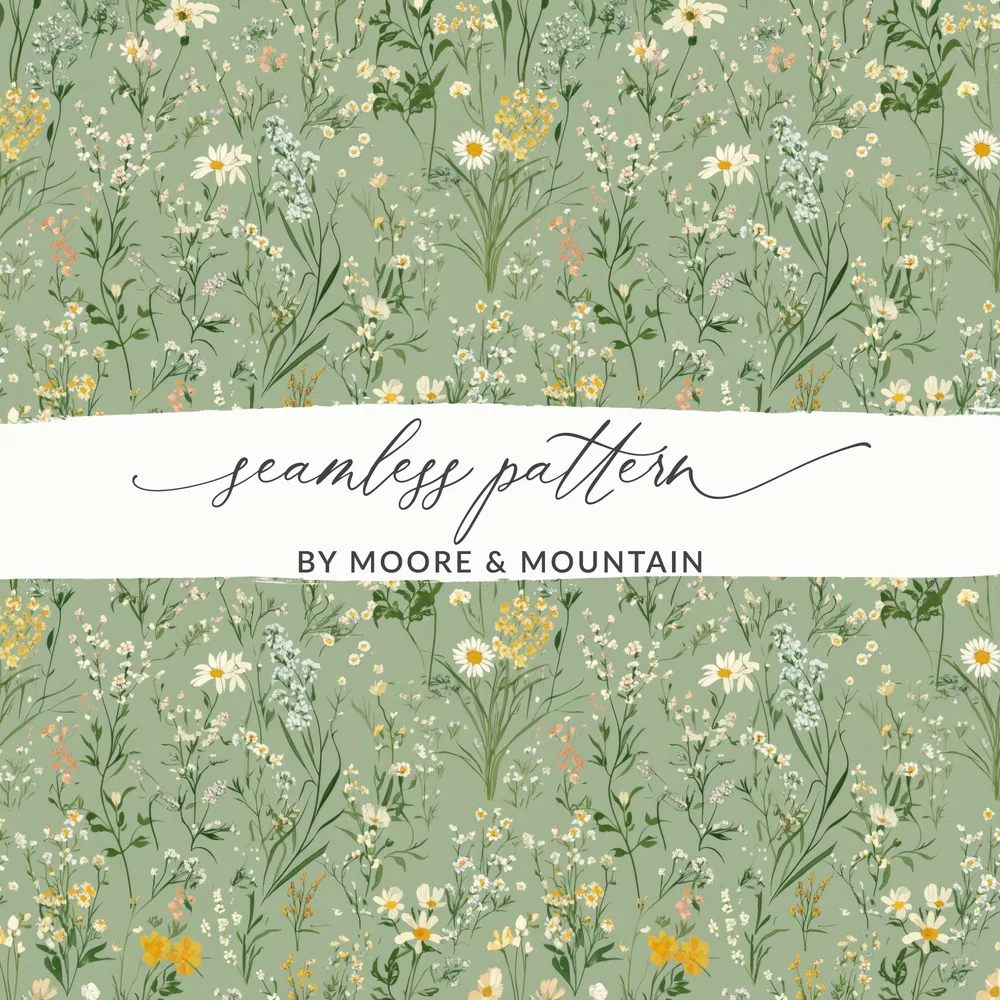 Seamless Floral Pattern by Moore & Mountain product