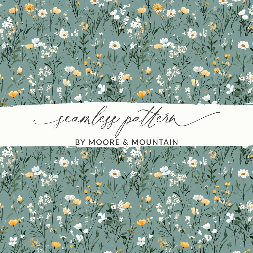 By Moore & Mountain Seamless Pattern Design