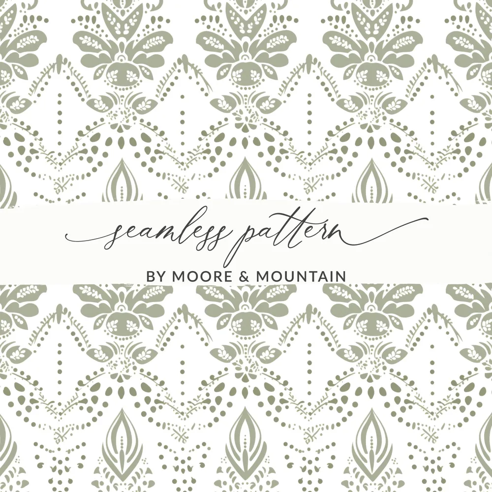 Elegant Seamless Pattern By Moore and Mountain Design