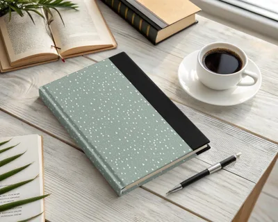 Elegant Geometric Design Journal with Divider Strip