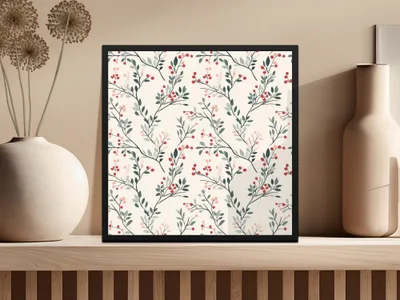 Beautiful Floral Print Wall Art Home Decor Piece