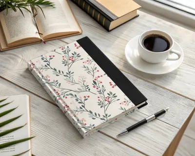 Floral Bloom Hardcover Journal Notebook for Daily Writing