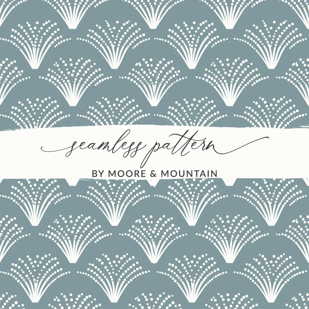 Elegant Moore Mountain Seamless Pattern Design
