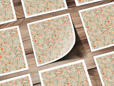 Sage Green Seamless Floral Pattern Digital - Moore and Mountain