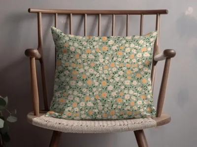 Sage Green Seamless Floral Pattern Digital - Moore and Mountain