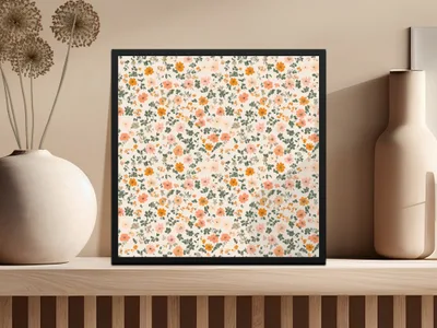 Sage Green Seamless Floral Pattern Ditsy Flower Background - Moore and Mountain