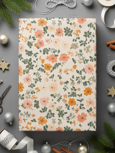 Sage Green Seamless Floral Pattern Ditsy Flower Background - Moore and Mountain